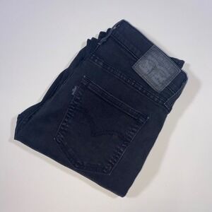 Levi's 724 High Rise Straight‎ Black Jeans Women's Size 3